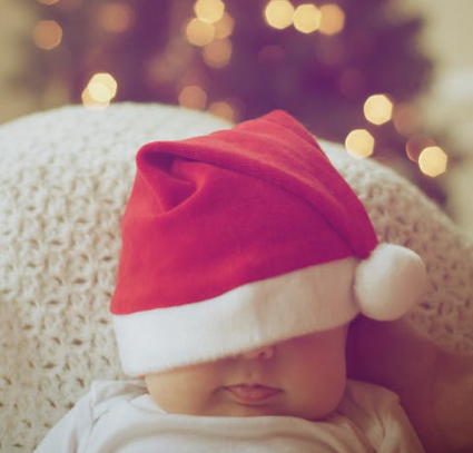 a sleeping christmas baby - little sleep stars blog